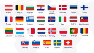countries in schengen zone infographic 1024x682